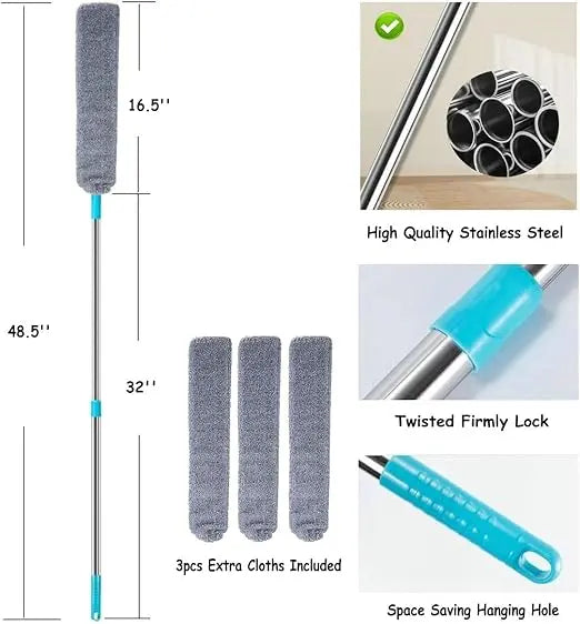 Ultra-Flexible Retractable Gap Duster for Tight Spaces