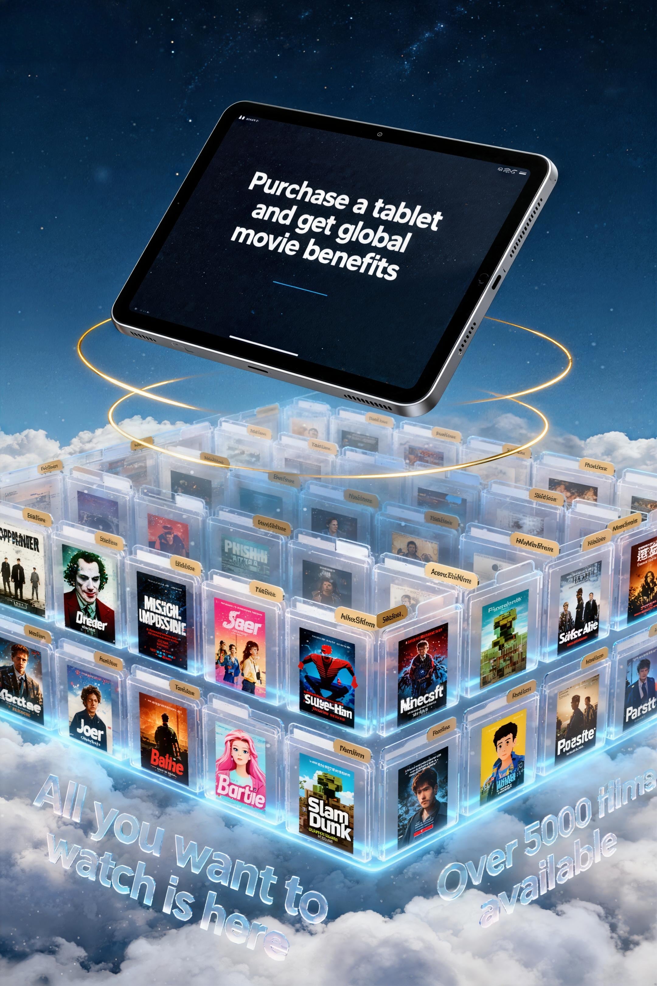 Welfare Package, Tablet + Movie, TV Series And Animation Resource Sharing.Google Cloud, Amazon Cloud