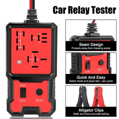 12V/24V Professional Automotive Relay Tester – Instant 4-Pin & 5-Pin Diagnostic Tool