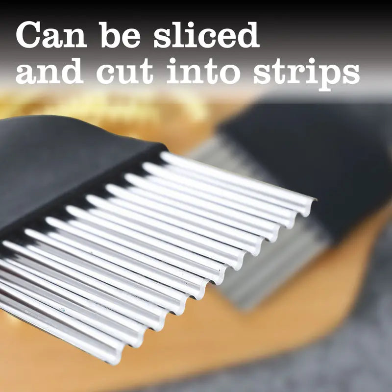 Effortless Wavy Potato & Vegetable Crinkle Cutter