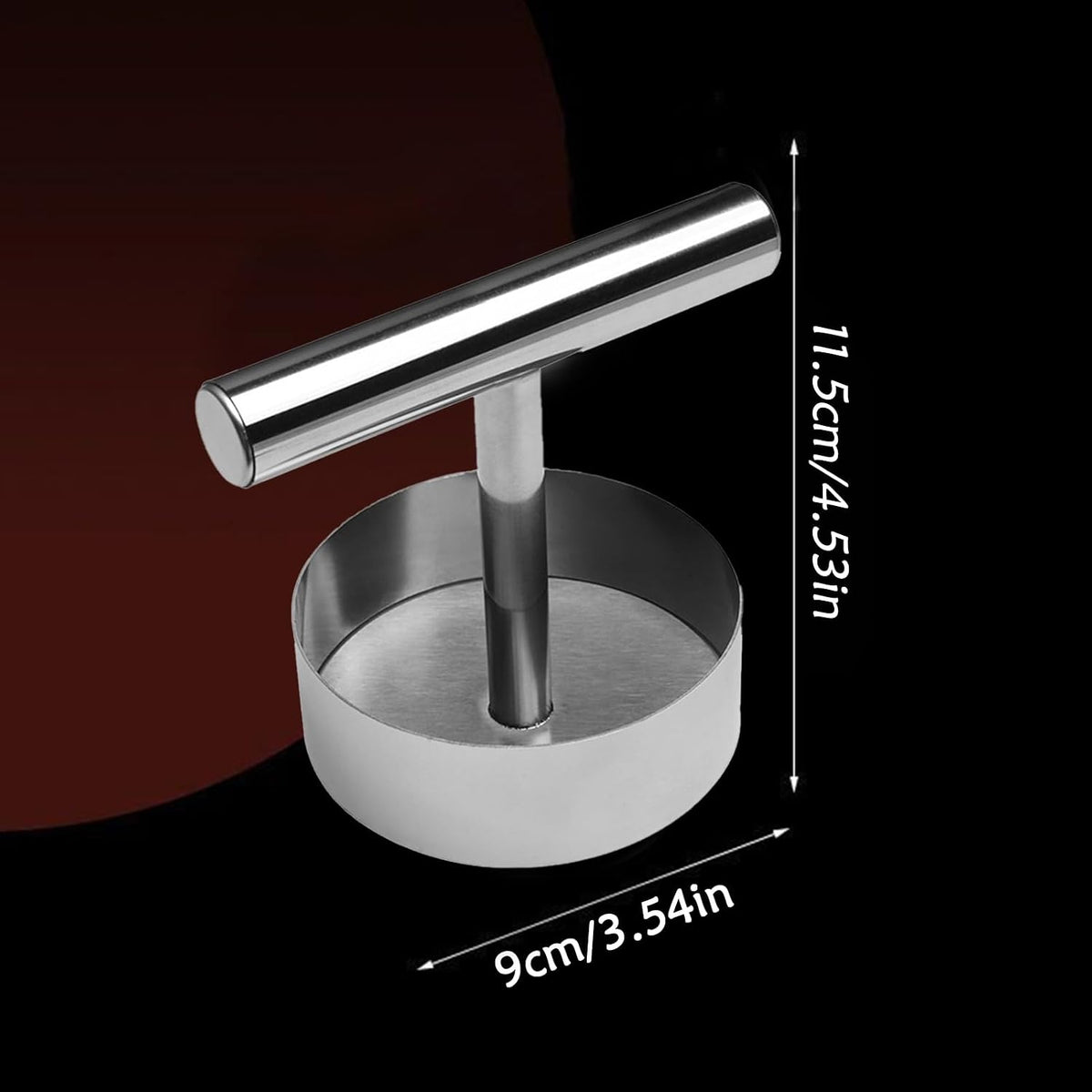 Effortless Stainless Steel Burger Press for Perfect Patty Making
