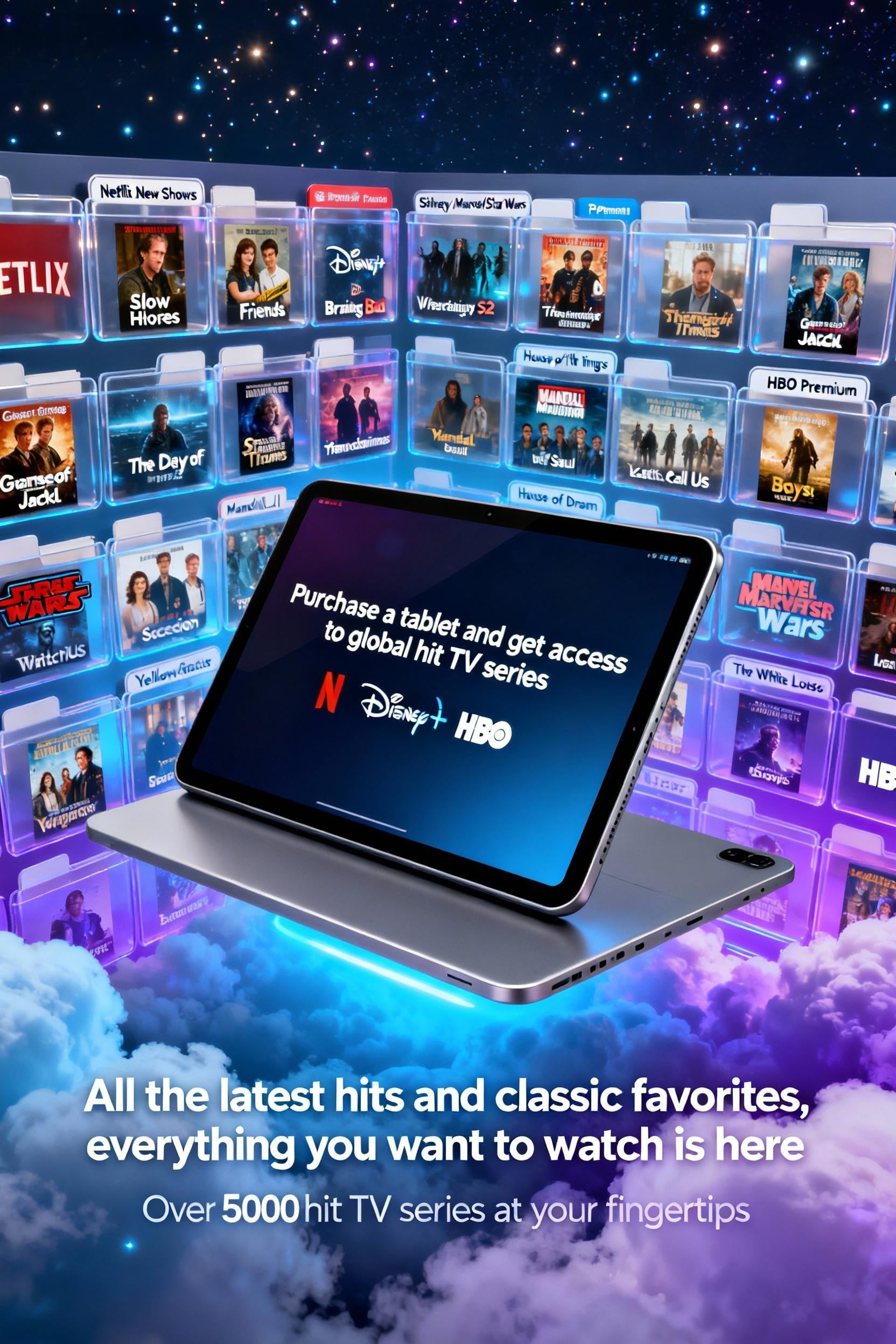 Welfare Package, Tablet + Movie, TV Series And Animation Resource Sharing.Google Cloud, Amazon Cloud