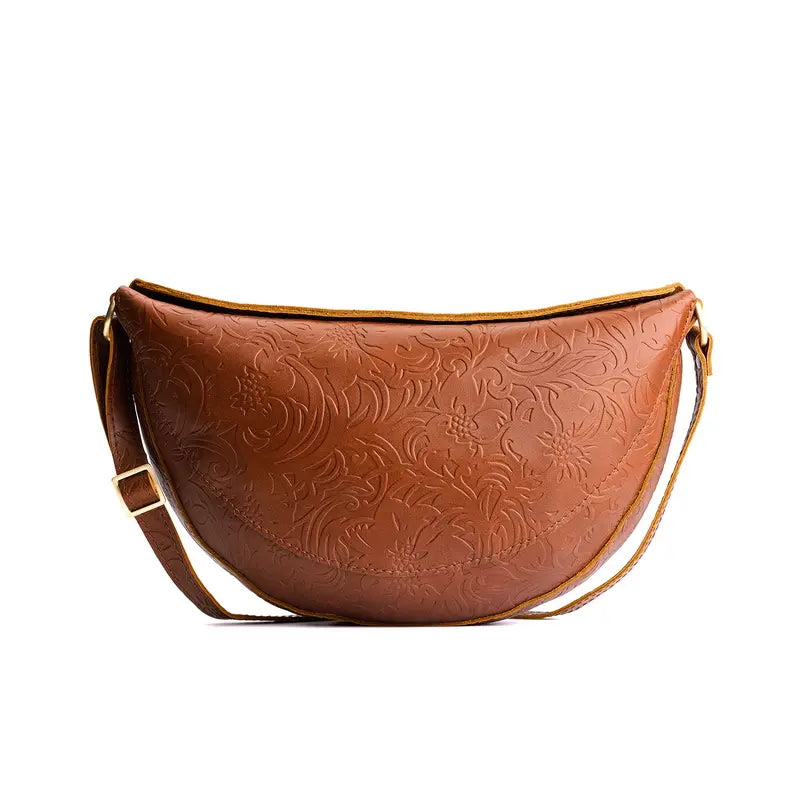 Soft Full-Grain Leather Koala Sling & Chest Crossbody Bag