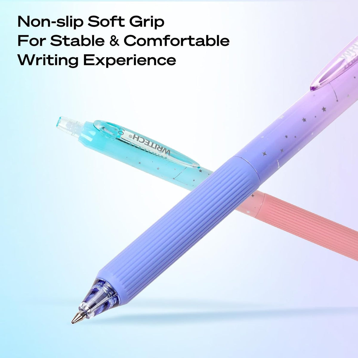 Smooth Quick-Dry Retractable Gel Pens (0.7mm Fine Point)