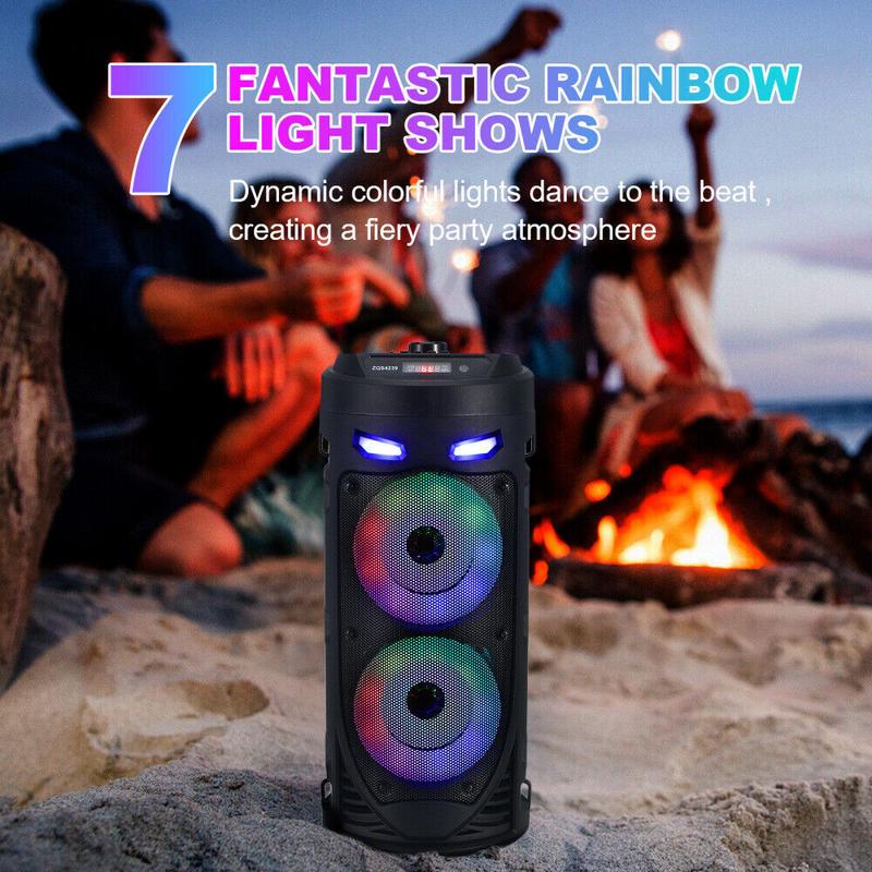 Ultra-Volume Bluetooth Party Speaker with Powerful Subwoofer & RGB Lights