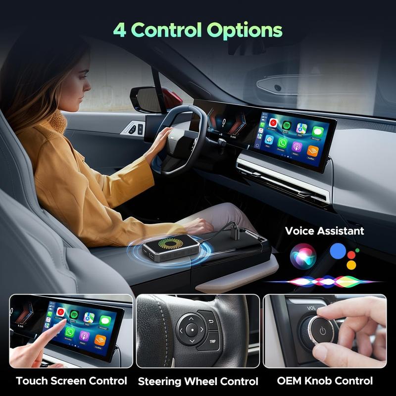 Wired to Wireless CarPlay Adapter Streaming Box