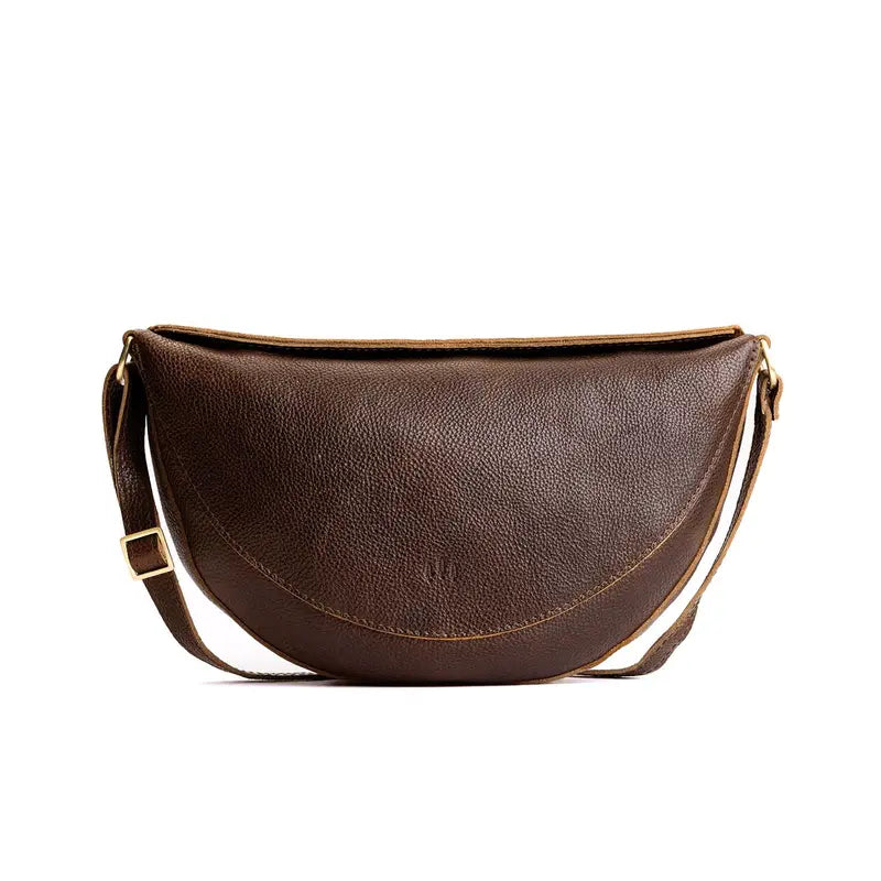 Soft Full-Grain Leather Koala Sling & Chest Crossbody Bag