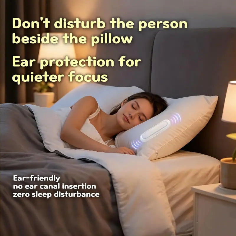 Bone Conduction Under-Pillow Sleep Speaker for Side Sleepers