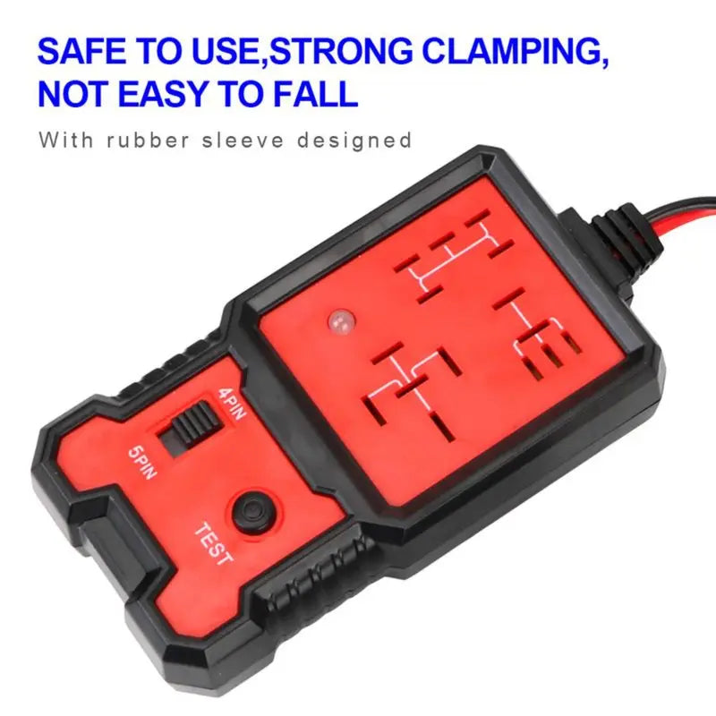 12V/24V Professional Automotive Relay Tester – Instant 4-Pin & 5-Pin Diagnostic Tool