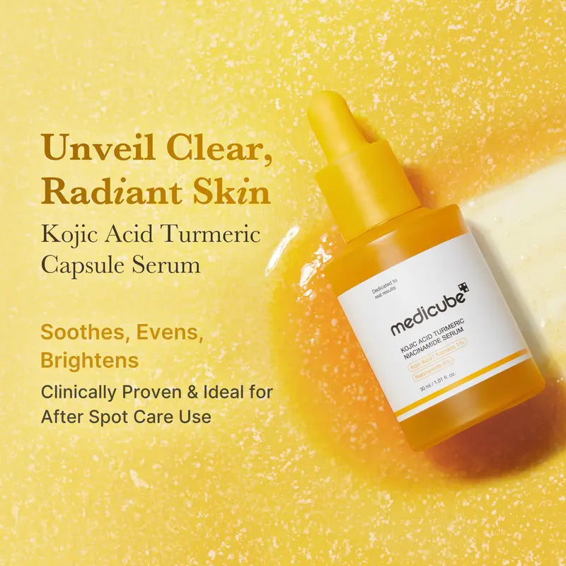 Microcurrent Facial Glow Device & Kojic Acid Turmeric Niacinamide Serum Set