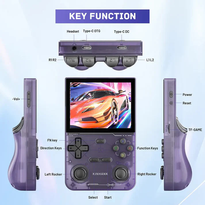 Upgrade Version - K36 Retro Handheld 64G Game Console