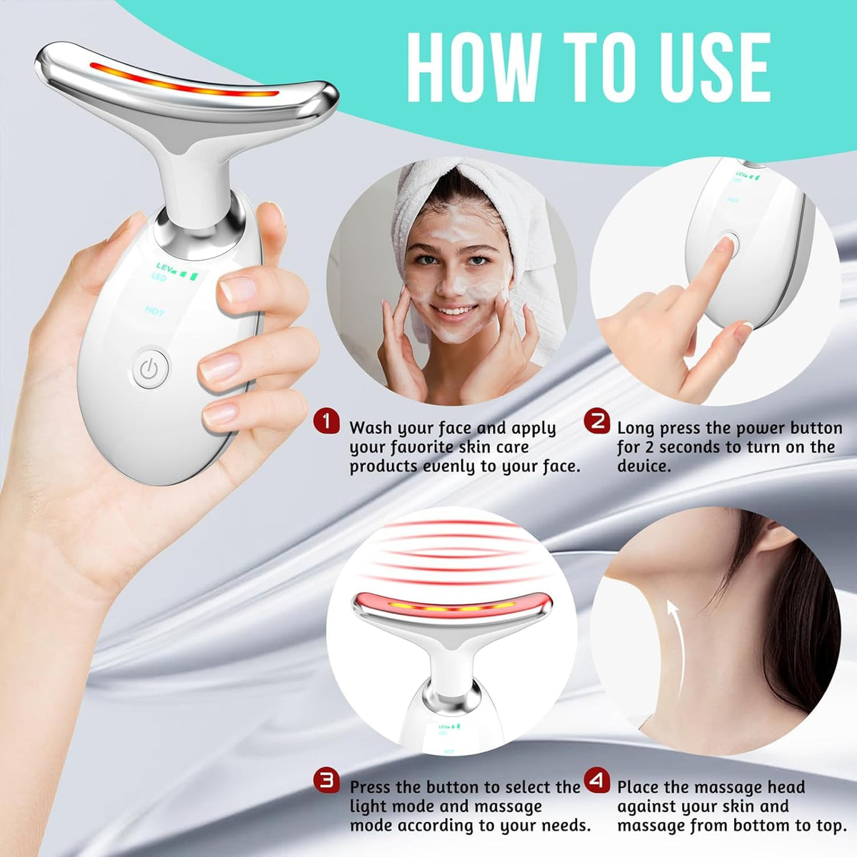 7-in-1 LED Photon Beauty Device: Sculpt, Lift & Rejuvenate Your Skin