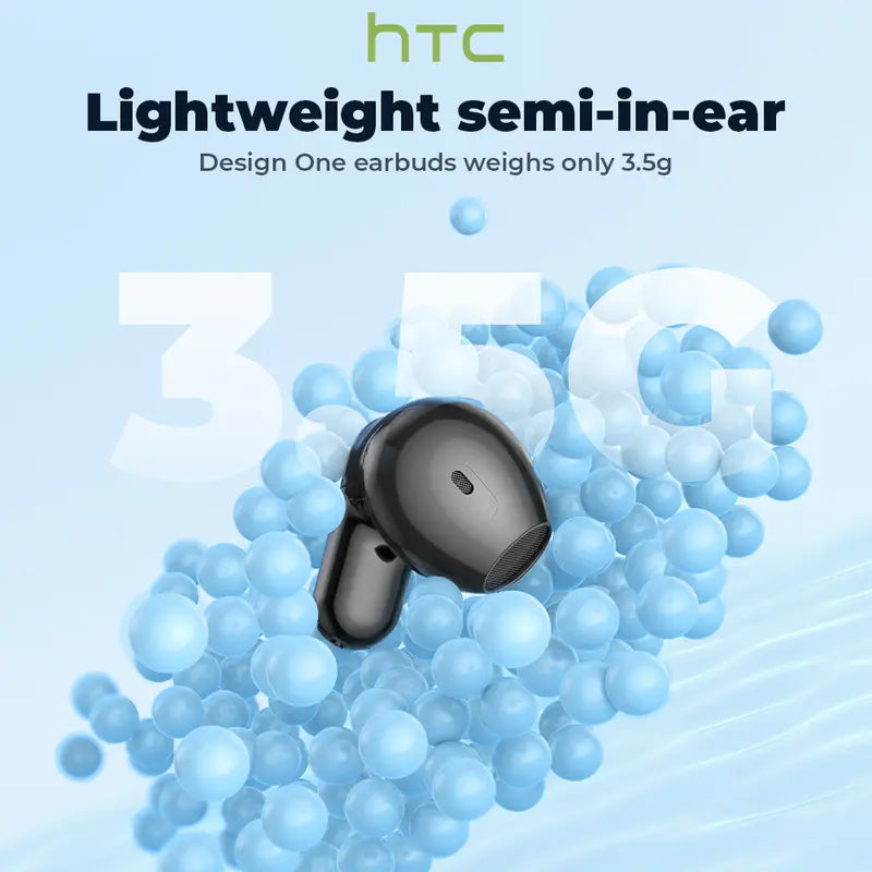 Smart Touchscreen Wireless Earbuds with -50dB Active Noise Cancellation