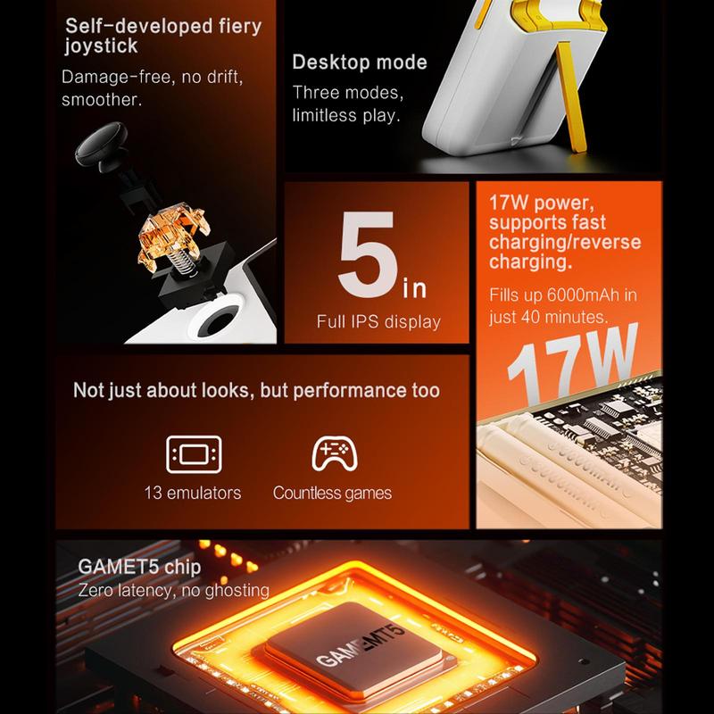 5 Inch HD Screen Handheld Game Console