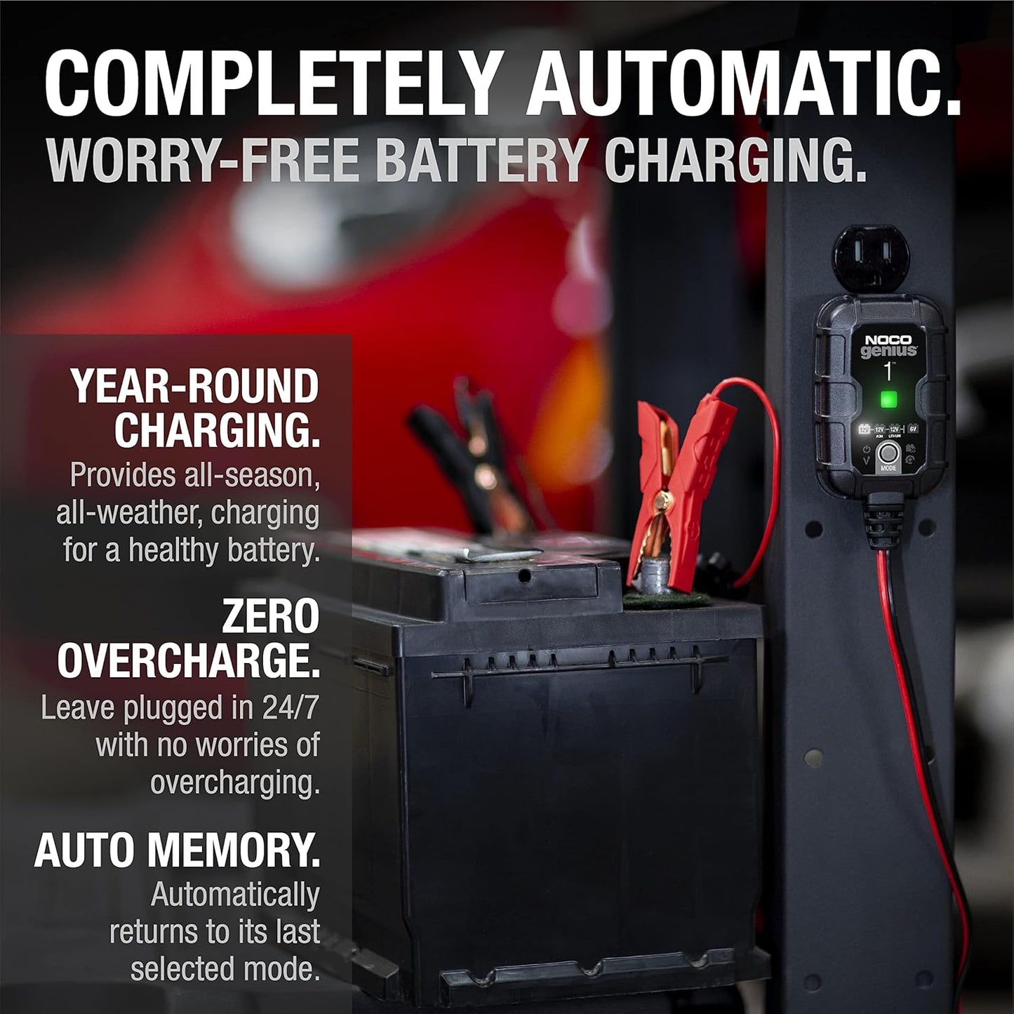 Smart Charging. Zero Overcharge. Rescue Dead Batteries.