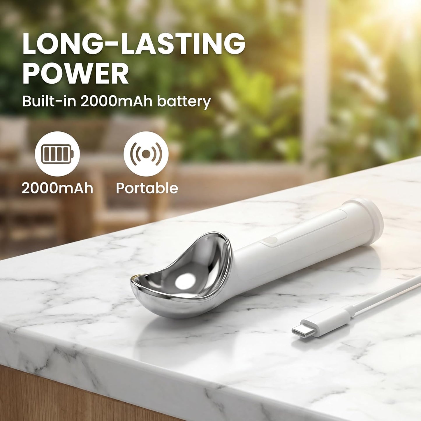Effortlessly Scoop Hard Frozen Ice Cream With Smart Heated Technology