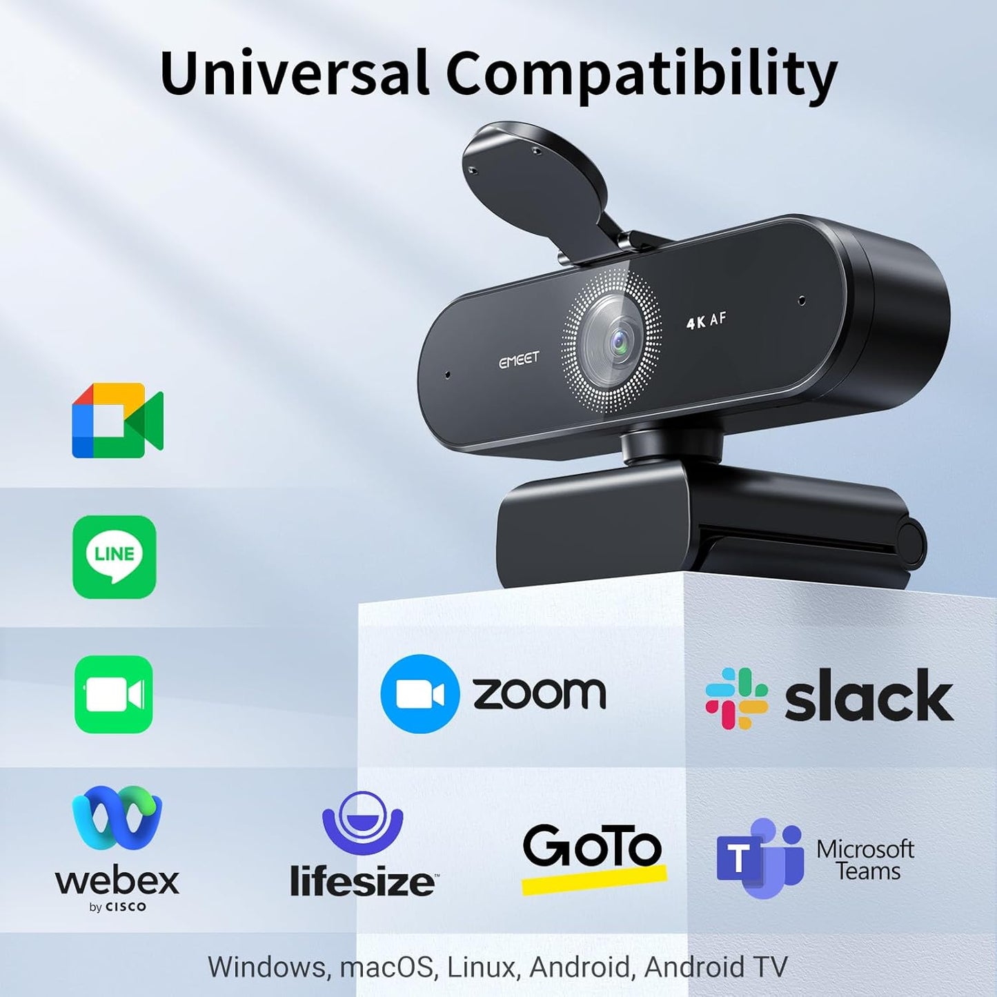 Elevate Your Professional Image With The Ultra-HD 4K AI Auto-Focus Webcam