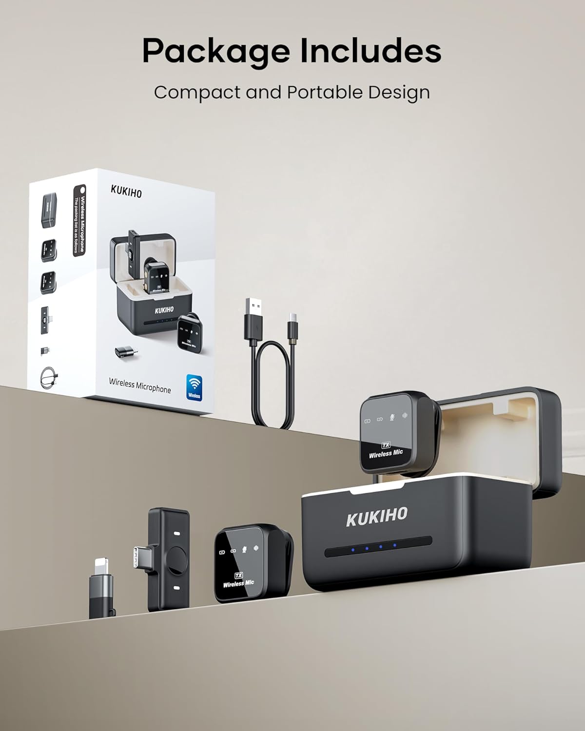 Capture Crystal Clear Audio Anywhere With KUKIHO Pro Wireless Lavalier Microphone