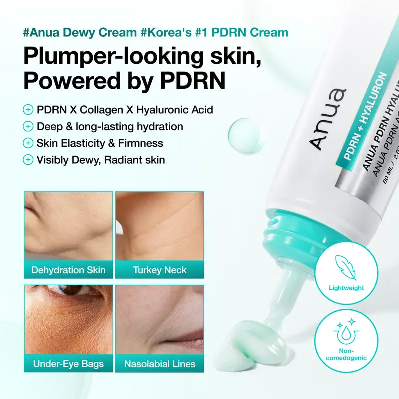 PDRN cream texture and source product information