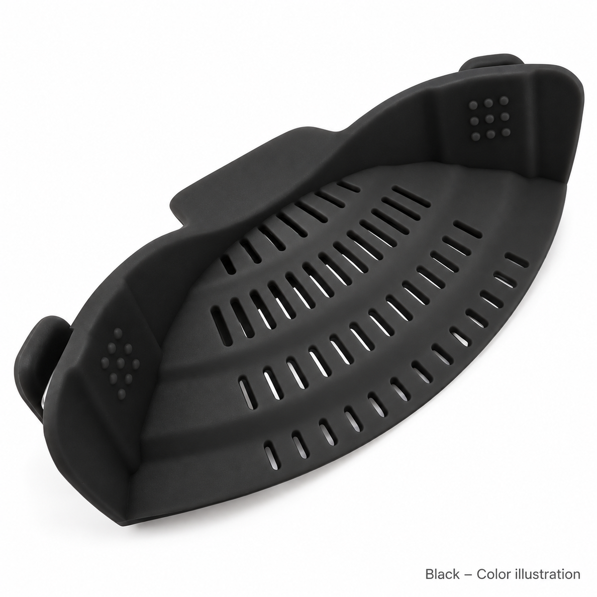 Black clip-on strainer - color illustration