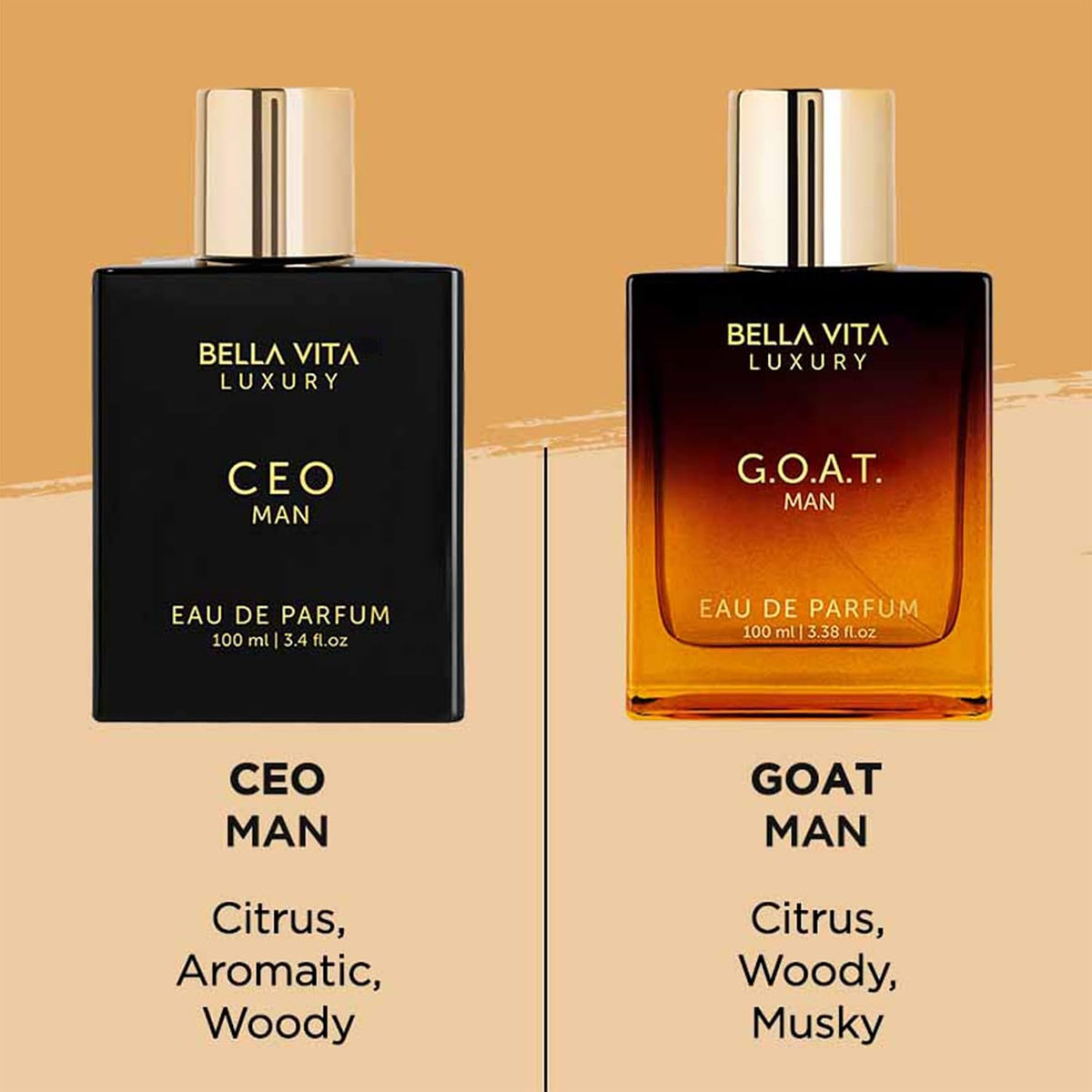 Executive Luxury Long-Lasting Men's Eau De Parfum Cologne Duo Spray Set