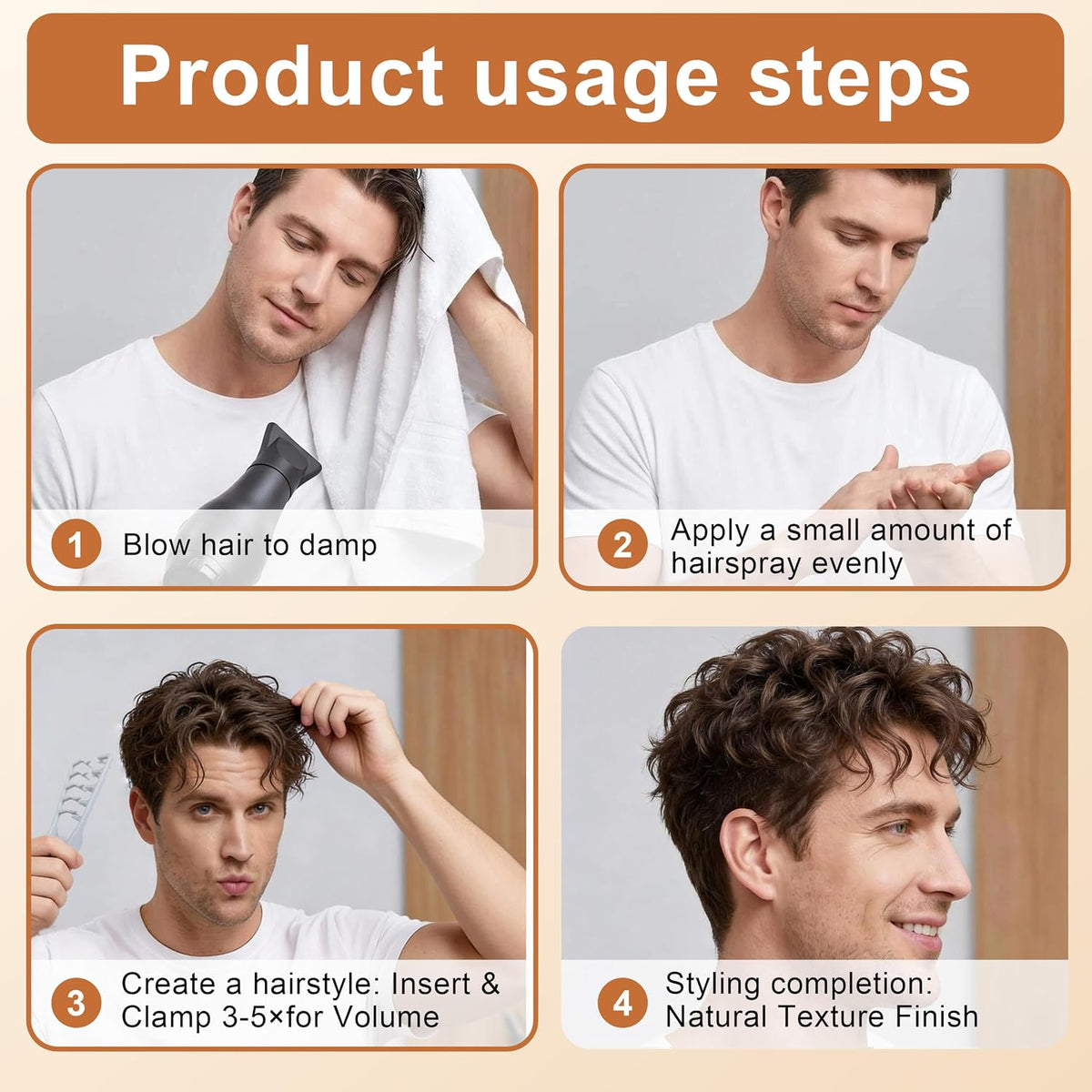 Wide-Toothed Hair Texturizing Comb Clamp Non-Slip Styling Tool | Buy 1 Get 1 Free
