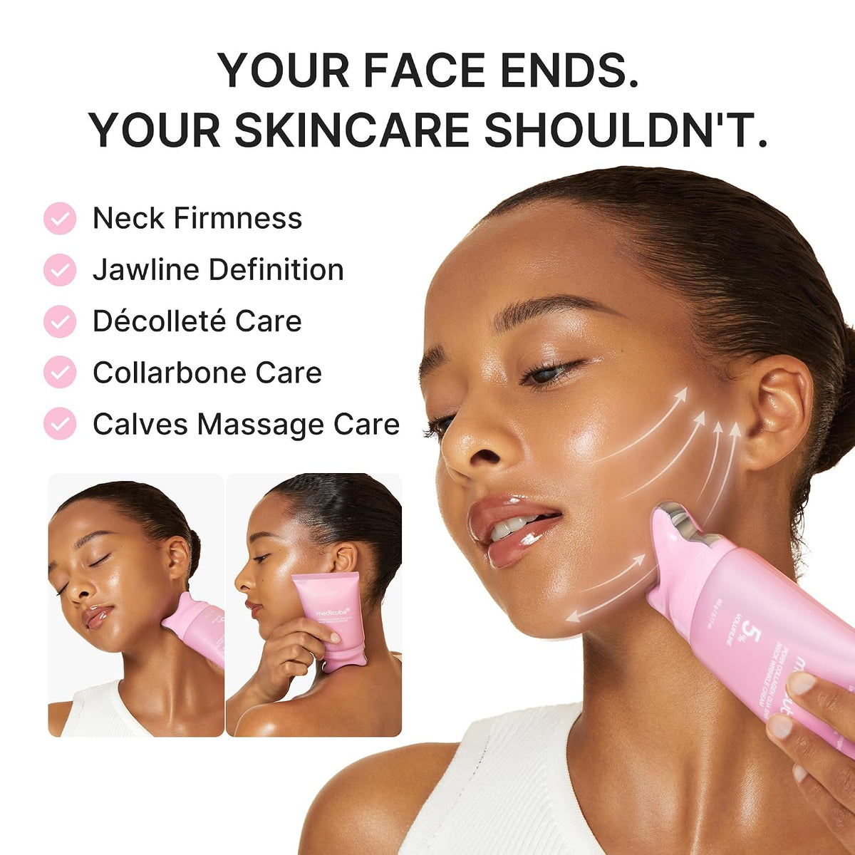 PDRN Collagen Gua Sha Neck Wrinkle Cream Firming & Lifting Treatment