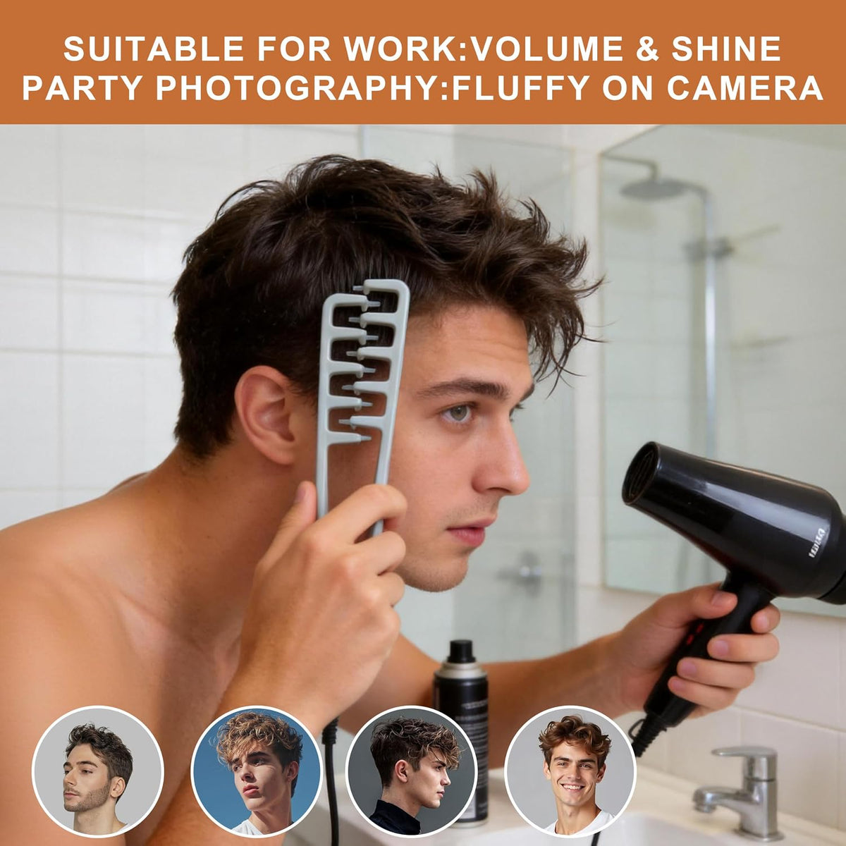 Wide-Toothed Hair Texturizing Comb Clamp Non-Slip Styling Tool | Buy 1 Get 1 Free