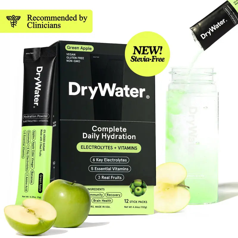 DryWater 12ct Daily Hydration Powder Packets | Buy 1 Get 1 Free