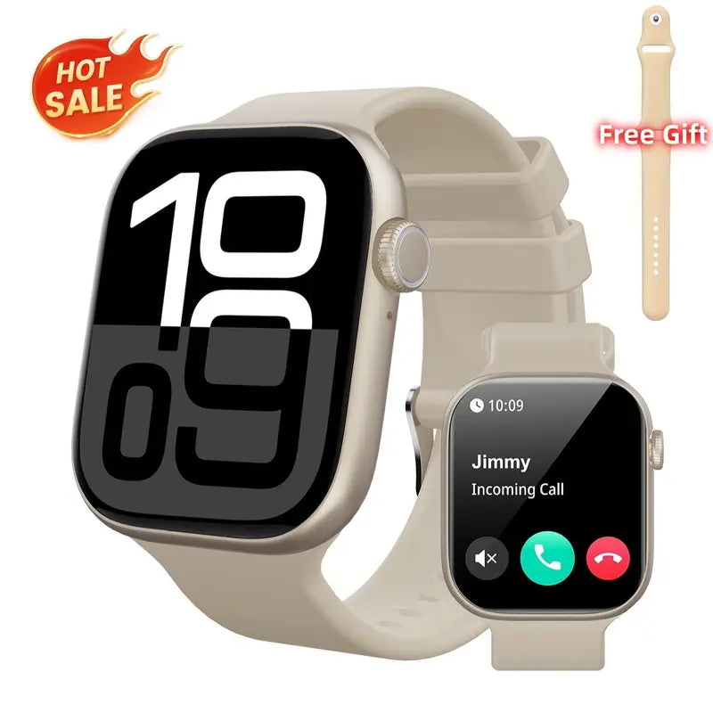 HD Touchscreen Smartwatch with Bluetooth Calling & Health Tracking