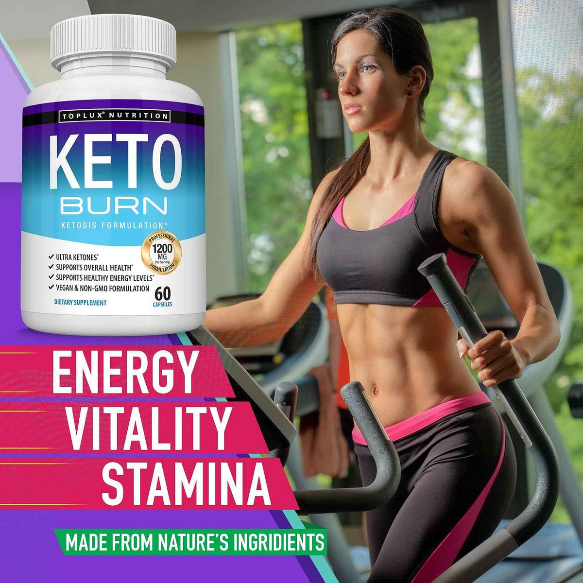 1200mg Ultra Keto Burn Capsules for Rapid Ketosis & Sustained Clean Energy | Buy 1 Get 1 Free