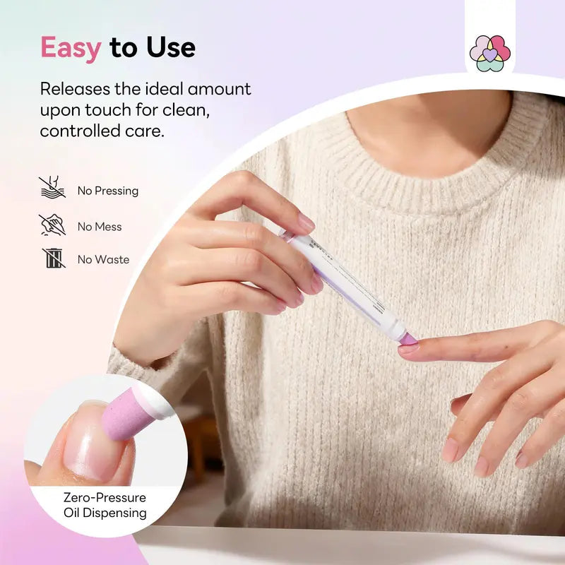 2-in-1 Ceramic Cuticle Remover Pen & Oil Pusher
