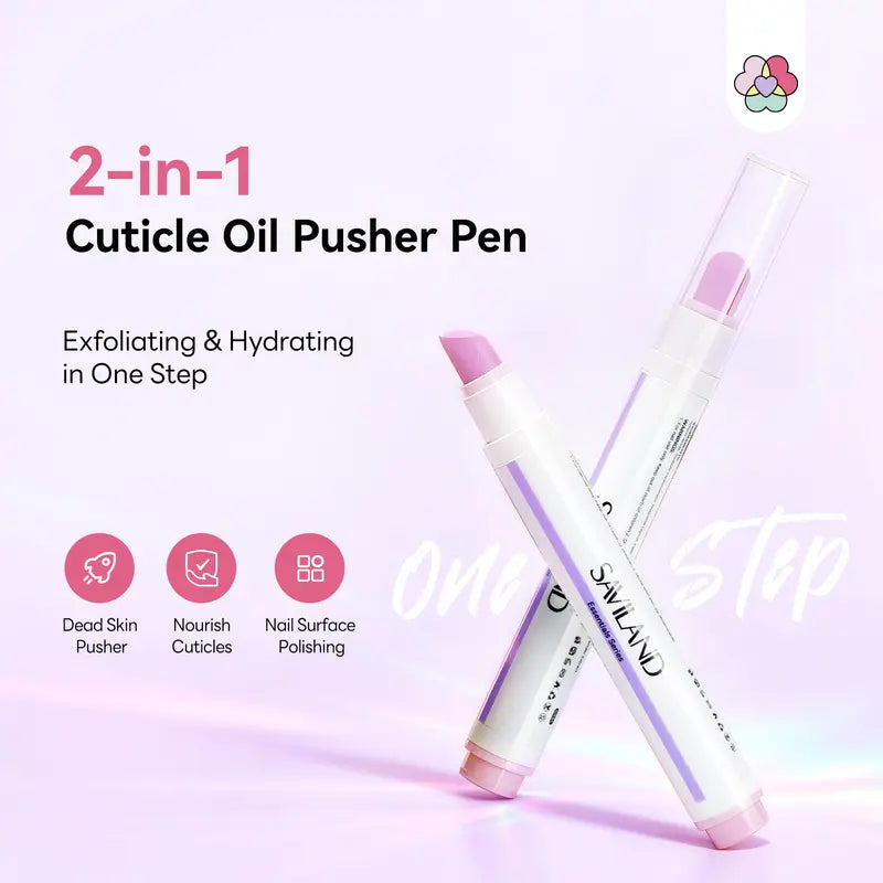 2-in-1 Ceramic Cuticle Remover Pen & Oil Pusher