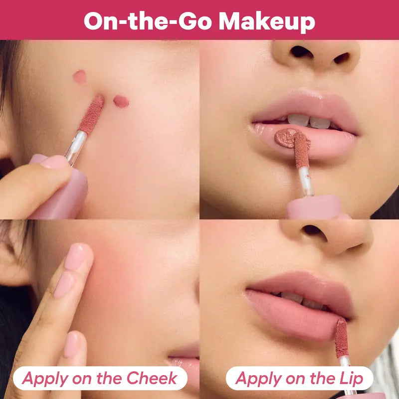 Headline: Velvet Soft-Focus Nude Matte Tint for Lips & Cheeks | Buy 1 Get 1 Free