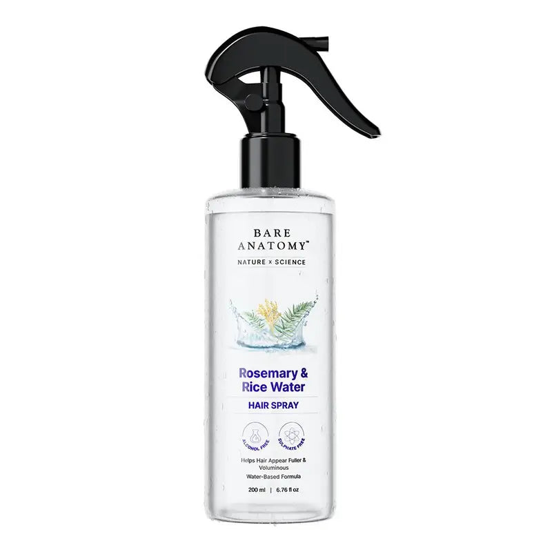 Thicker, Fuller Hair Fast: Natural Rosemary & Rice Water Hair Growth Spray
