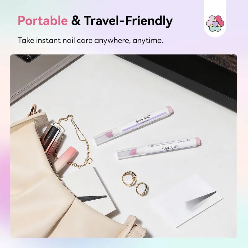 2-in-1 Ceramic Cuticle Remover Pen & Oil Pusher