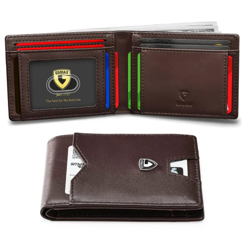 Ultra-Slim RFID Blocking Carbon Fiber Bifold Wallet