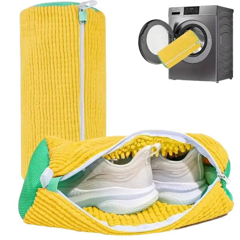 Hands-Free Shoe Washing Bag with Deep-Cleaning Chenille Microfiber | Buy 1 Get 1 Free