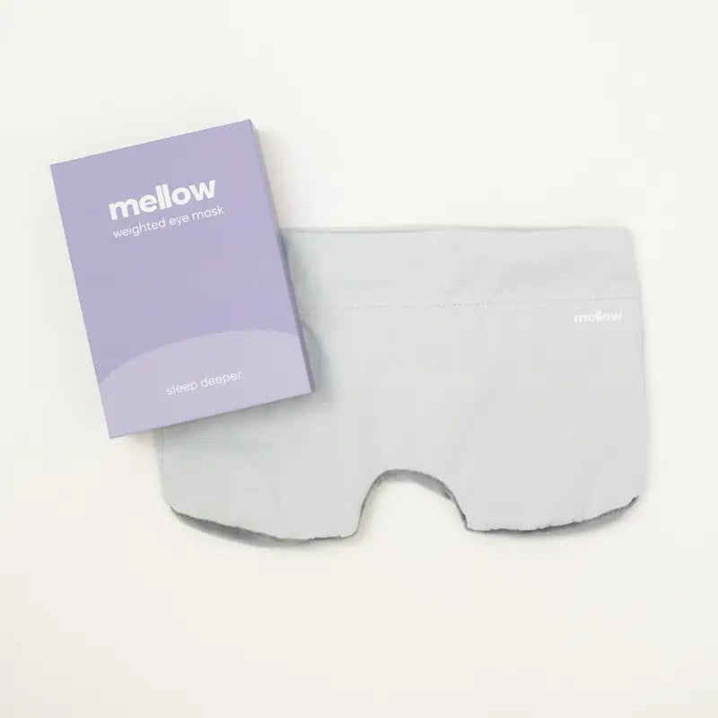 Weighted Sleep Mask with 99% Blackout & Dual Cooling-Plush Comfor