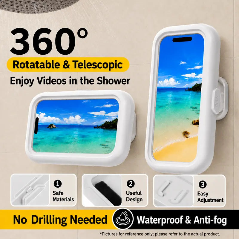 Rotating shower phone holder — original product photo 3