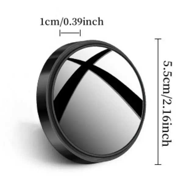HD Glass Convex Blind Spot Mirror for Car Rearview Safety