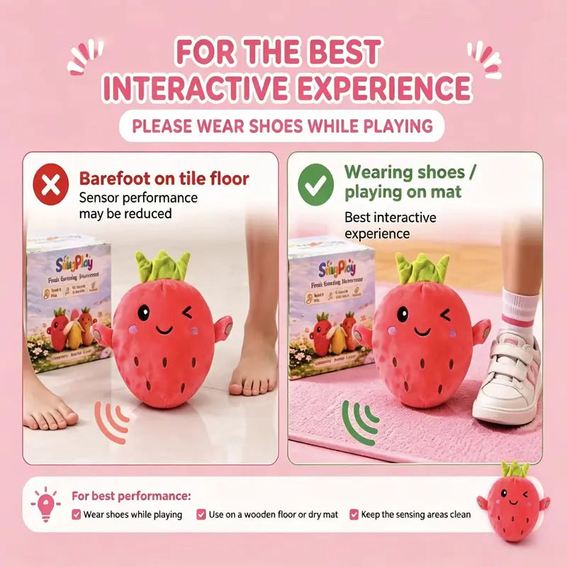 Interactive Musical Fruit & Veggie Plush Set