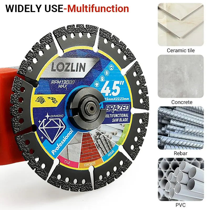 4.5 inch multi-material cutting blades, 3-piece set