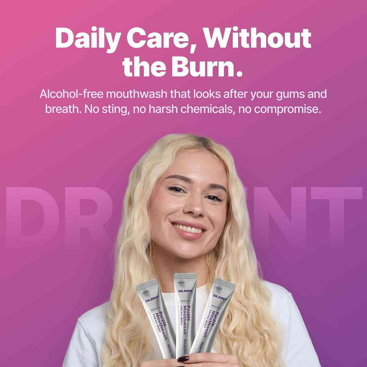 Instant Purple Teeth Whitening Color Correcting Mouthwash