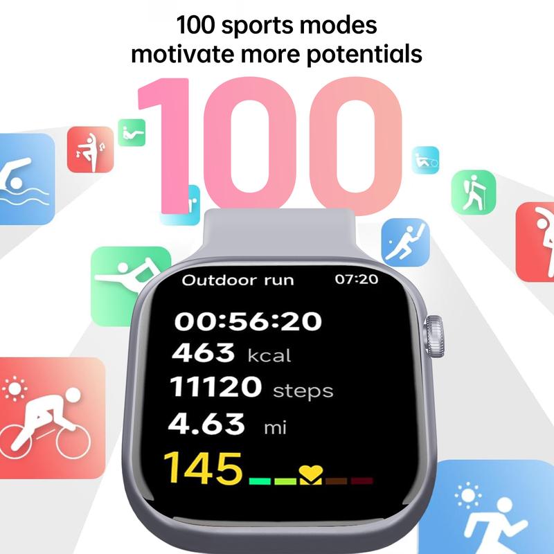 HD Touchscreen Smartwatch with Bluetooth Calling & Health Tracking