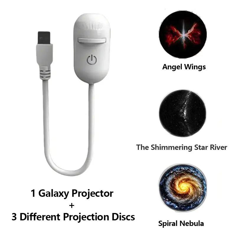 2-in-1 Galaxy Projection & Eye-Caring Night Light