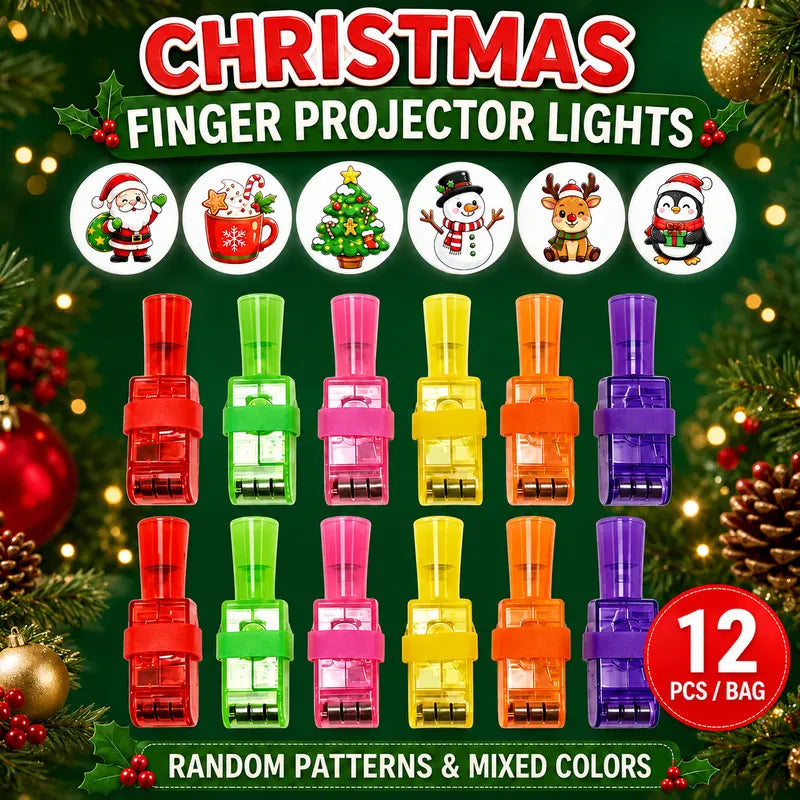 LED Halloween Finger Projector Rings – Mini Light-Up Party Favors for Kids | Buy 1 Get 1 Free