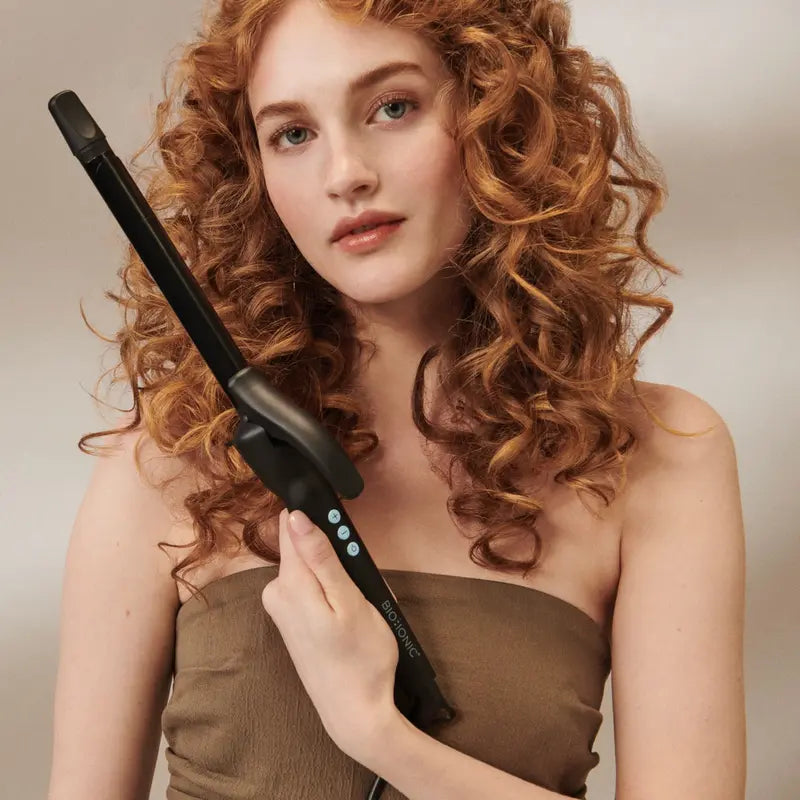 Professional Long Barrel Curling Iron for Frizz-Free Defined Curls