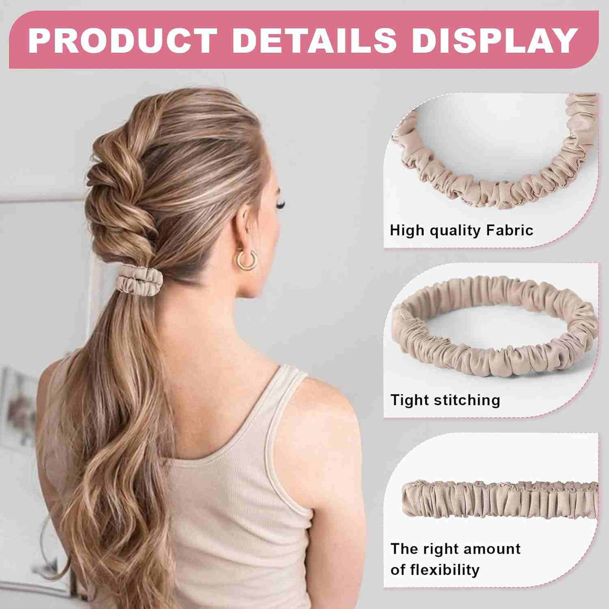 100% Mulberry Silk Scrunchies Set – Zero Damage & Anti-Frizz Hair Ties | Buy 1 Get 1 Free