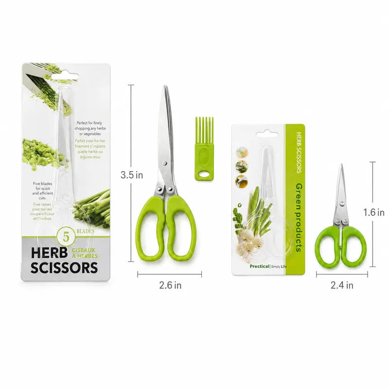 Five-Blade Herb Scissors - Two Short-Size Pairs original product photo 3